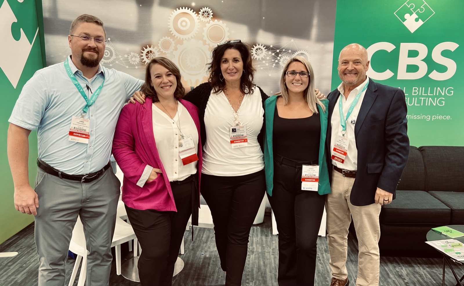 The CBS Medical Billing team at industry conference