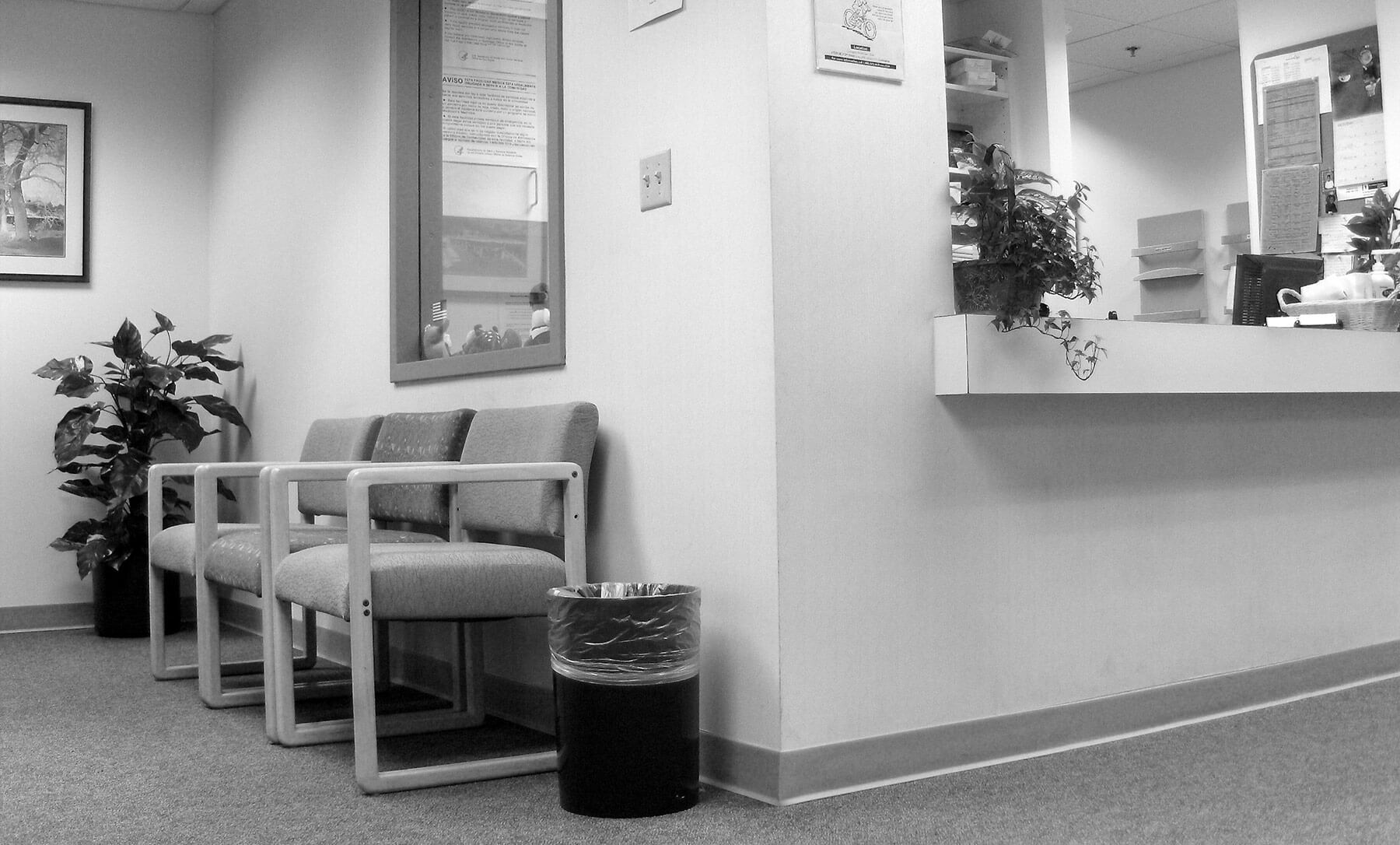 Medical practice waiting room